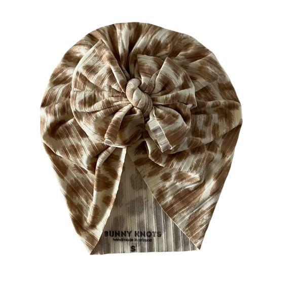 Bunny Knots Savvy Natural Leopard Headwrap - Picture 1 of 4